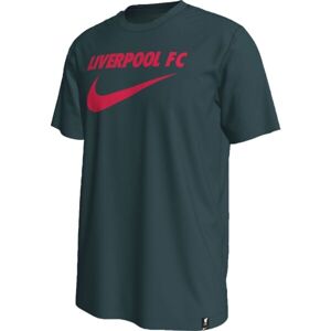 Nike LFC M NK SWOOSH TEE Férfi póló, sötétzöld, méret L