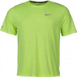 Nike DRI-FIT MILER Férfi futópóló, zöld, méret M