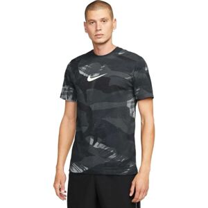 Nike NK DF TEE CAMO AOP Férfi póló, sötétszürke, méret M