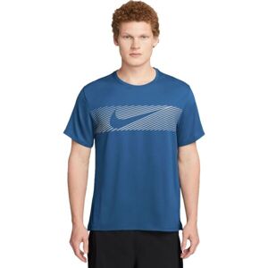 Nike MILER FLASH Férfi póló futáshoz, kék, méret