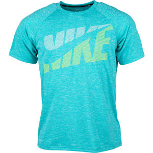 Nike HEATHER TILT Férfi úszópóló, türkiz, méret XL