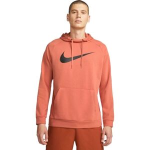 Nike DRY HOODIE PO SWOOSH M Férfi pulóver edzéshez, narancssárga, méret