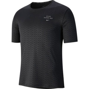 Nike MILER RUN DIVISION Férfi póló futáshoz, fekete, méret XL