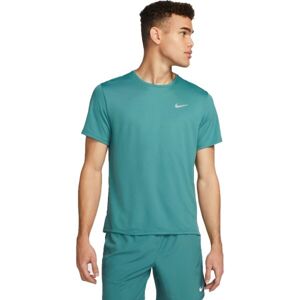 Nike NK DF UV MILER SS Férfi póló edzéshez, zöld, méret M