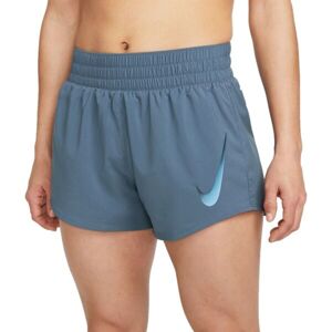 Nike SWOOSH SHORT VENEER VERS Női rövidnadrág, kék, méret S