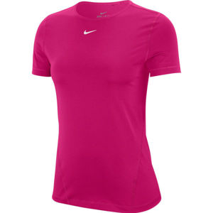 Nike NP 365 TOP SS ESSENTIAL W Női póló, rózsaszín, méret S