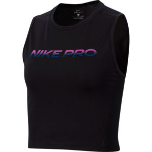 Nike NP CROP TANK VNR EXCL W fekete S - Női sport top