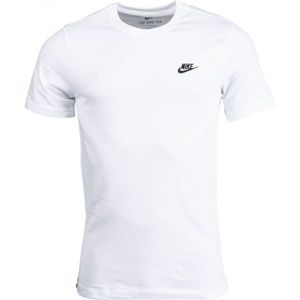 Nike SPORTSWEAR CLUB Férfi póló, fehér, veľkosť L