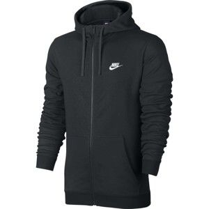 Nike NSW HOODIE FZ FT CLUB fekete M - Férfi pulóver