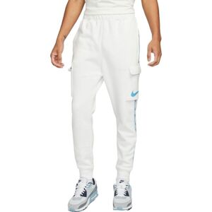 Nike NSW REPEAT SW FLC CARGO PANT Férfi melegítőnadrág, fehér, méret