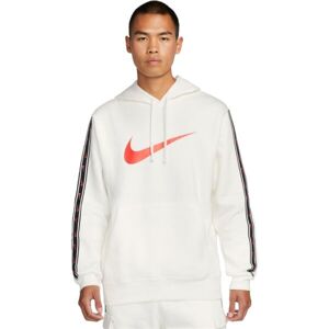Nike NSW REPEAT SW FLC PO HOOD BB Férfi pulóver, fehér, veľkosť XXL