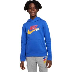 Nike NSW SI FLC PO HOODIE BB Fiú pulóver, kék, veľkosť XL