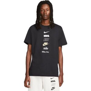 Nike NSW TEE CLUB+ HDY PK4 Férfi póló, fekete, méret S