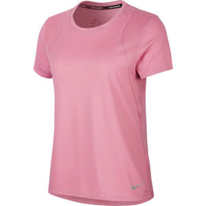 Nike RUN TOP SS W rózsaszín XL - Női futópóló