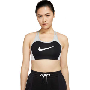 Nike SWOOSH LOGO BRA PAD fekete XS - Női sportmelltartó