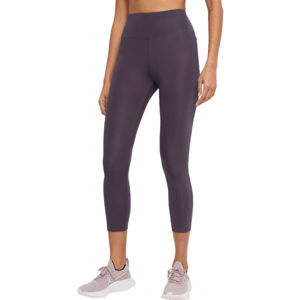 Nike DF FAST CROP W Női legging futáshoz, lila, méret XS