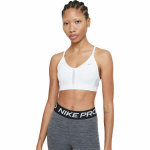 Nike DF INDY V-NECK BRA W Női sportmelltartó, fehér, méret S