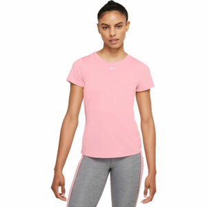 Nike ONE DF SS SLIM TOP W Női edzőpóló, rózsaszín, méret S