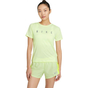Nike RUN DVN MILER TOP SS W sárga XL - Női futópóló