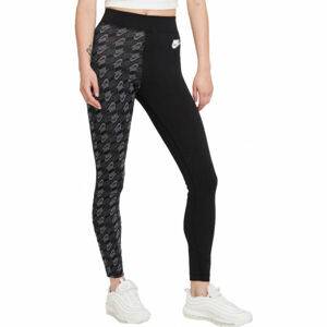 Nike NSW AOP HR LGGNG FTRA W Női legging, fekete, veľkosť L