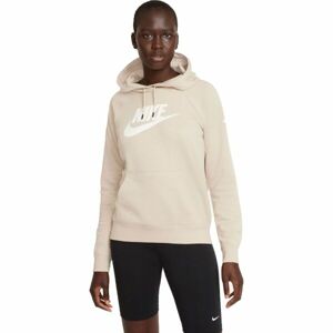 Nike NSW ESSNTL FLC GX HOODIE W Női pulóver, bézs, veľkosť S