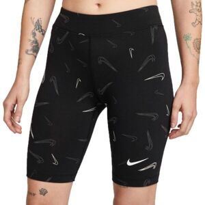 Nike NSW SHORT AOP PRNT Női rövidnadrág, fekete, veľkosť L