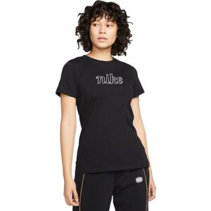Nike NSW TEE ICN CLSH Női póló, fekete, méret