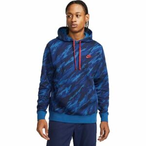 Nike NSW SPE+ PO BB HOODIE AOP 1 M kék XL - Férfi pulóver