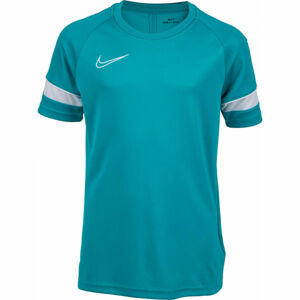 Nike DRI-FIT ACADEMY Fiú futballpóló, Türkiz,fehér, méret
