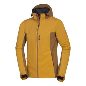 Northfinder BRENSSON Férfi softshell kabát, sárga, méret XL
