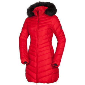Northfinder VONILA Női hosszú kabát, piros, méret