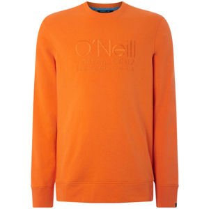 O'Neill LM ONEILL LOGO CREW SWEAT narancssárga L - Férfi pulóver
