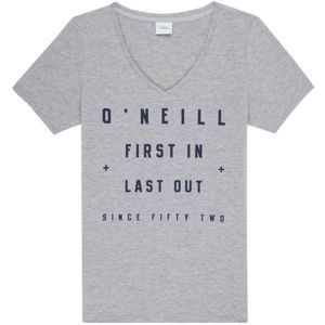 O'Neill LW FIRST IN, LAST OUT T-SHIRT szürke S - Női póló