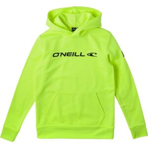 O'Neill RUTILE HOODED FLEECE Fiú pulóver, fényvisszaverő neon, méret 152