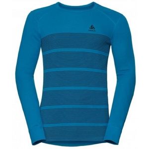 Odlo JUL PRINT THIRTL/S CREW NECK kék XL - Férfi póló