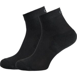 Odlo SOCKS ACTIVE QUARTER 2 PACK Uniszex zokni, fekete, veľkosť 45/47