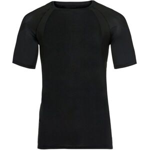 Odlo CREW NECK S/S ACTIVESPINE Férfi póló futáshoz, fekete, méret