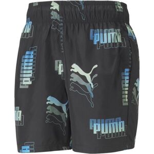 Puma PUMA POWER SUMMER AOP SHORTS Férfi rövidnadrág, fekete, méret S