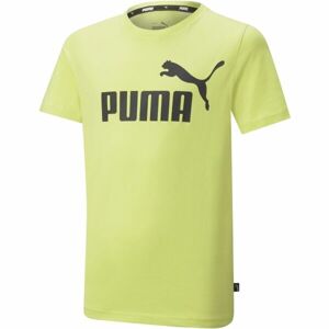 Puma ESS LOGO TEE B Fiú póló, világoszöld, méret 152