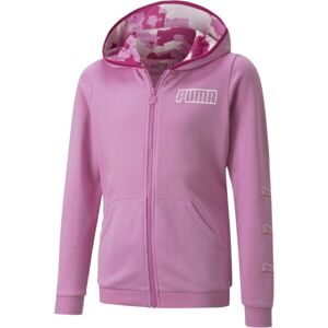 Puma ALPHA FULL -ZIP HOODIE TR Lány pulóver, rózsaszín, méret