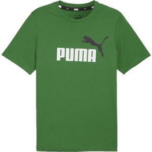Puma ESS + 2 COL LOGO TEE Férfi póló, zöld, méret
