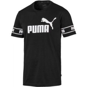 Puma AMPLIFIED BIG LOGO TEE fekete XXL - Férfi modern póló