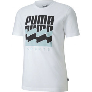 Puma SUMMER GRAPHIC TEE fehér L - Férfi sportfelső
