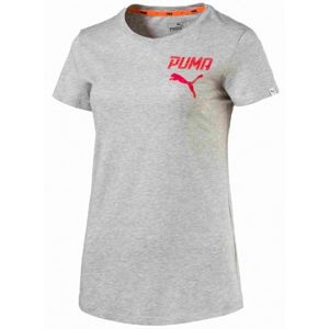 Puma ATHLETIC TEE W szürke S - Női póló