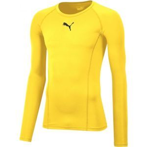 Puma LIGA BASELAYER TEE LS Férfi funkcionális póló, sárga, méret XL