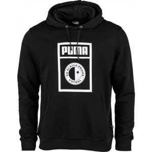 Puma SLAVIA PRAGUE GRAPHIC HOODY Férfi pulóver, fekete, méret M