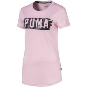 Puma FUSION GRAPHIC TEE rózsaszín L - Női póló
