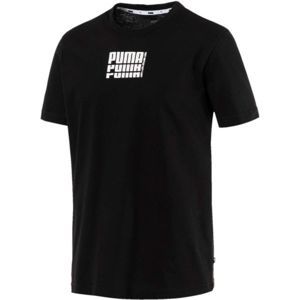 Puma REBEL UP BASIC TEE fekete XL - Férfi póló