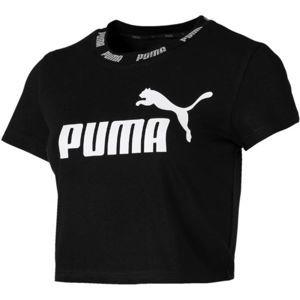 Puma AMPLIFIED CROPPED TEE fekete XL - Női ujjatlan felső