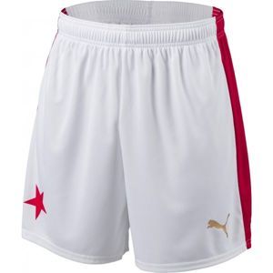 Puma SK SLAVIA SHORTS HOME Egyedi futball rövidnadrág, fehér, méret XL